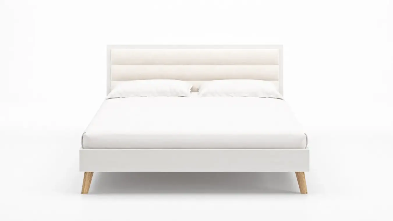 Кровать Tilda Soft, цвет Белый премиум из лдсп в современном стиле Askona фотография товара - 2 - большое изображение