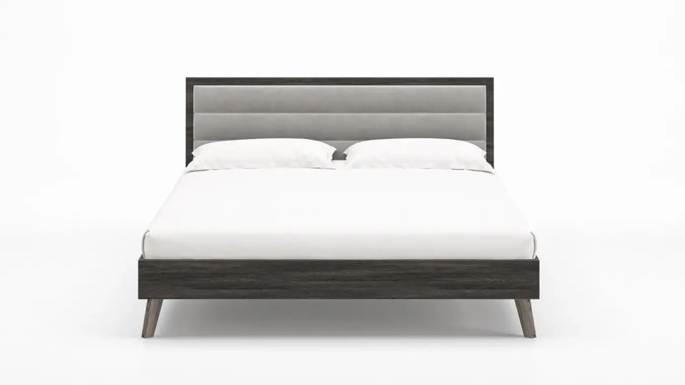 Кровать Tilda Soft, цвет Венге Мали из лдсп в современном стиле Askona фотография товара - 2 - большое изображение