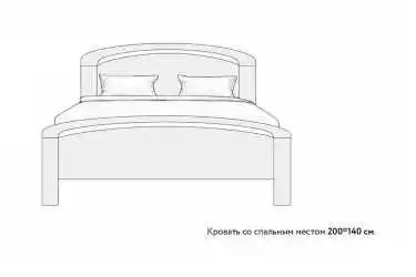 Деревянная кровать Regina, цвет темный орех - 18 - превью